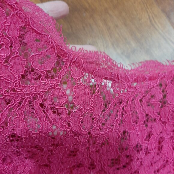 🔥 Adrianna Papell pink lace couture low back coquette pleated flare dress - Picture 10 of 16